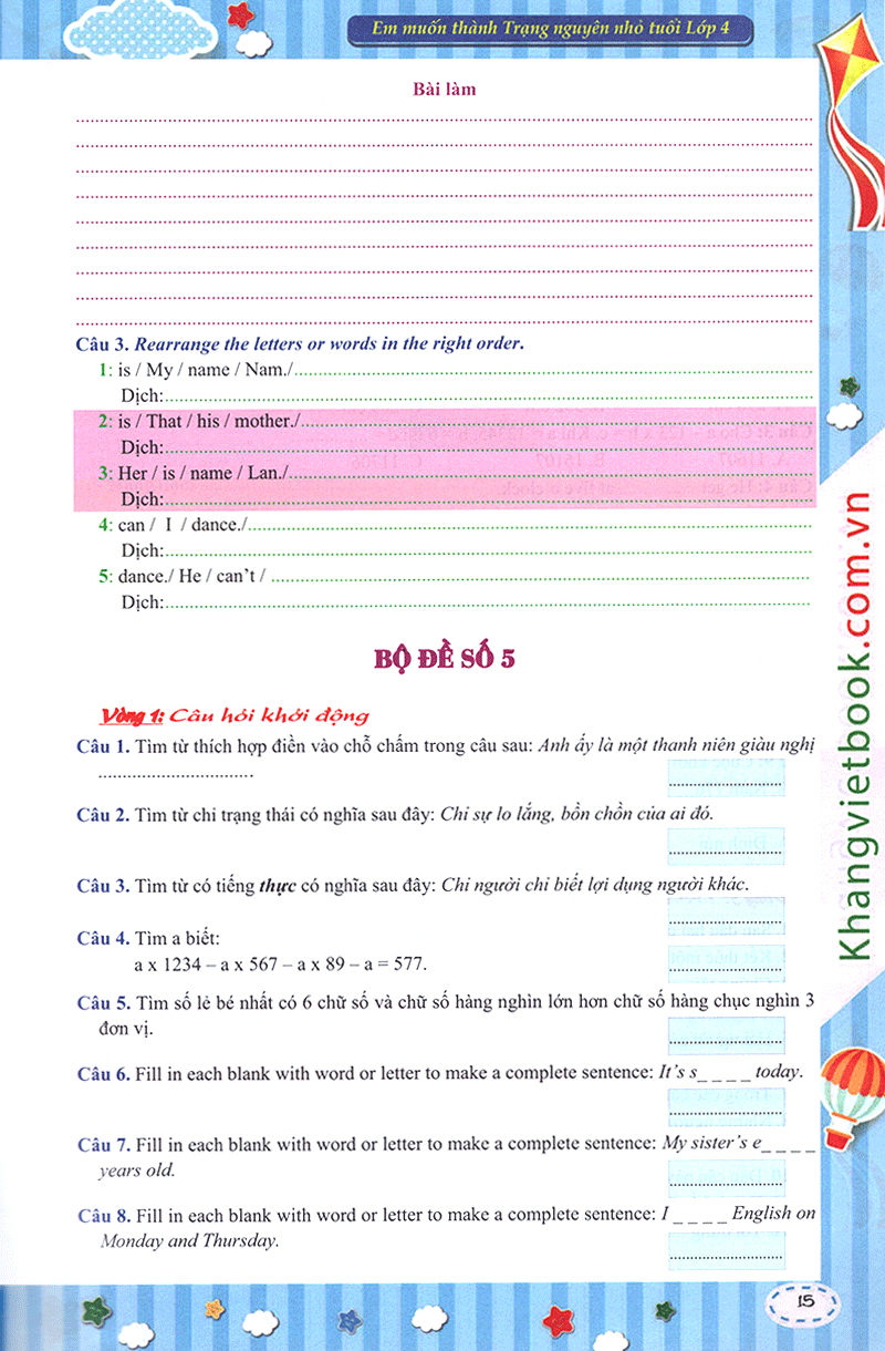 em muốn làm trạng nguyên nhỏ tuổi lớp 4 - Ảnh 14