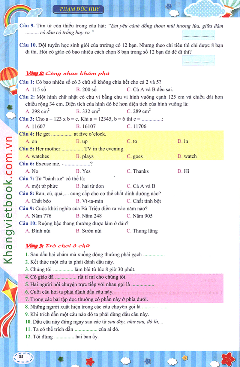 em muốn làm trạng nguyên nhỏ tuổi lớp 4 - Ảnh 15