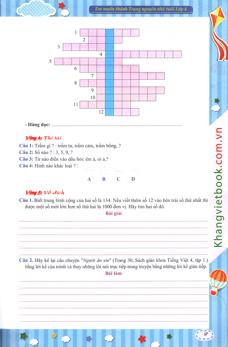 em muốn làm trạng nguyên nhỏ tuổi lớp 4 - Ảnh 16