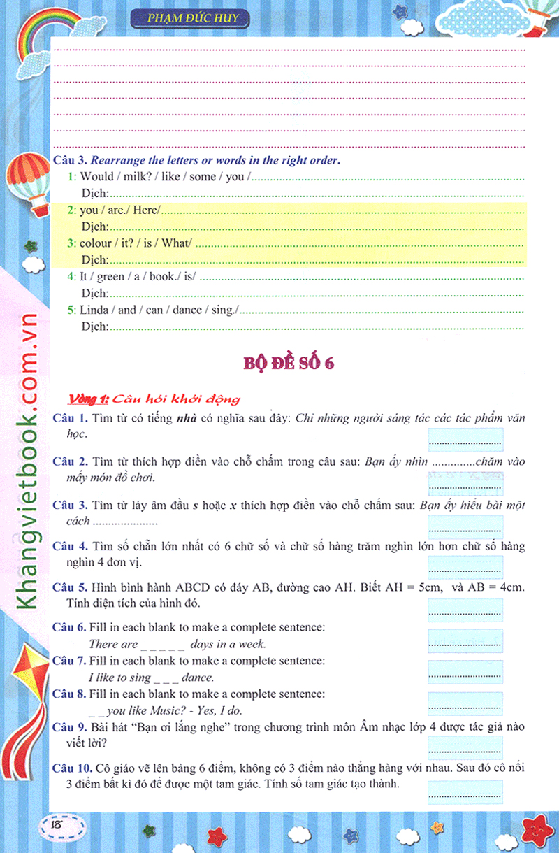 em muốn làm trạng nguyên nhỏ tuổi lớp 4 - Ảnh 17