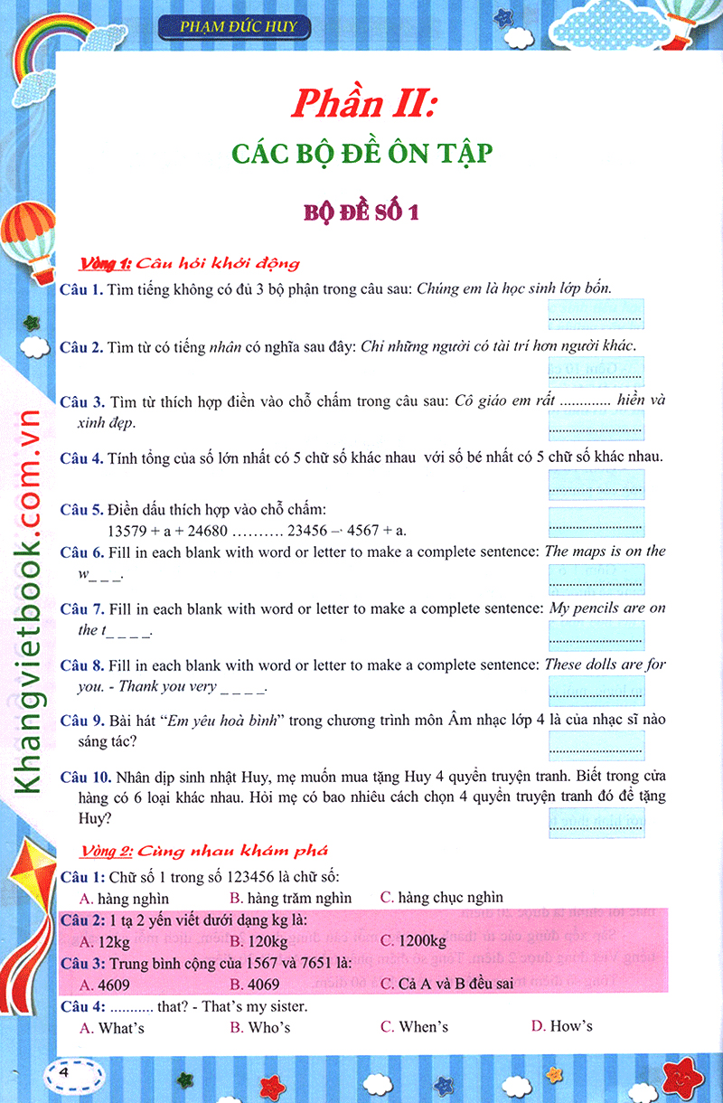 em muốn làm trạng nguyên nhỏ tuổi lớp 4 - Ảnh 3