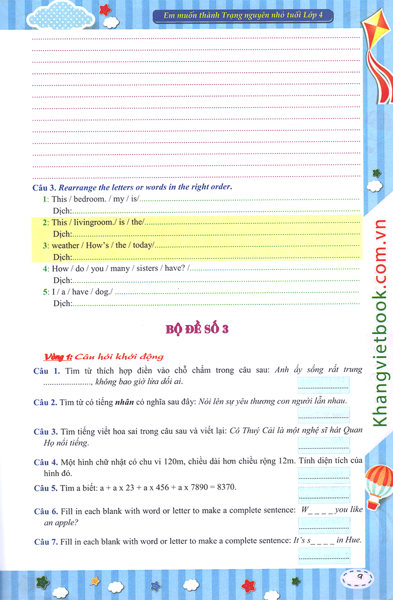 em muốn làm trạng nguyên nhỏ tuổi lớp 4 - Ảnh 8