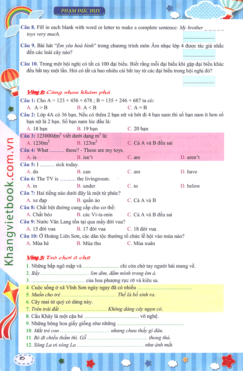 em muốn làm trạng nguyên nhỏ tuổi lớp 4 - Ảnh 9