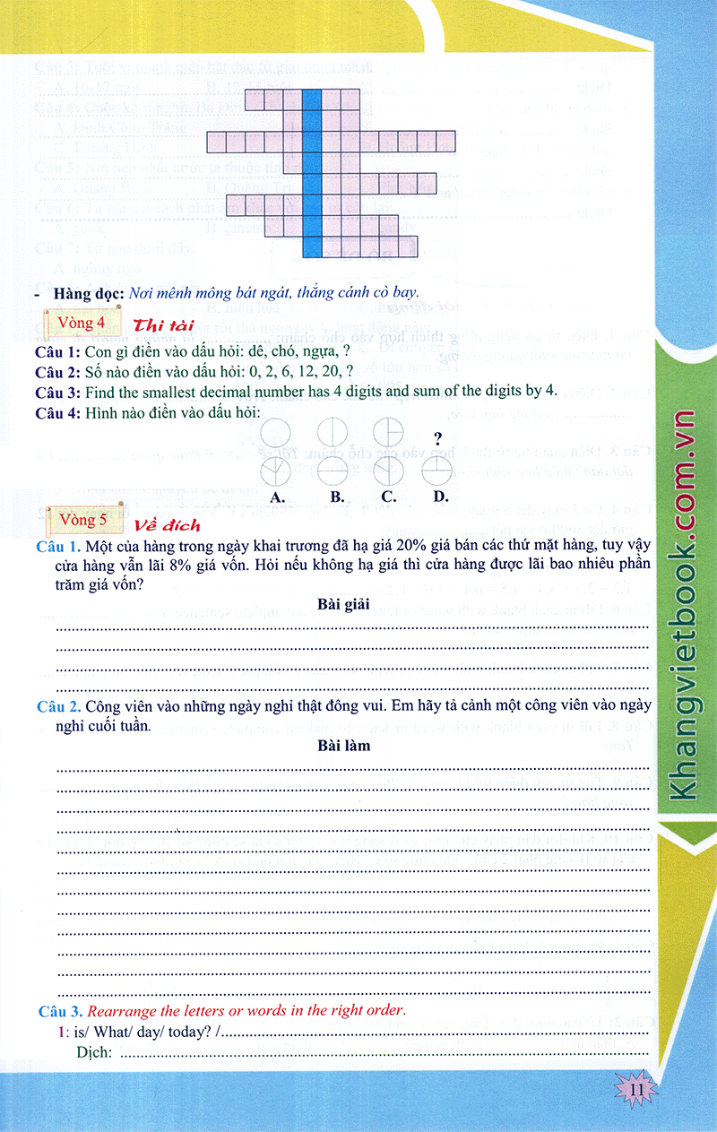 em muốn làm trạng nguyên nhỏ tuổi lớp 5 - Ảnh 11