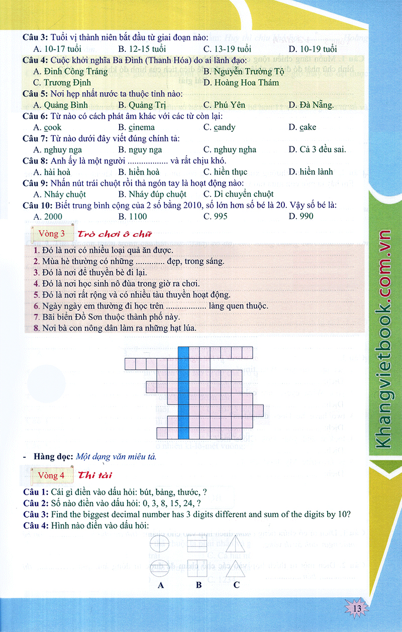 em muốn làm trạng nguyên nhỏ tuổi lớp 5 - Ảnh 13