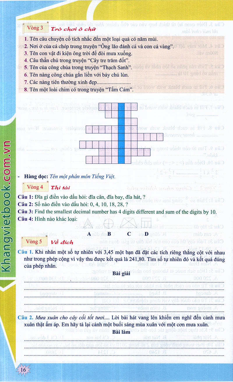 em muốn làm trạng nguyên nhỏ tuổi lớp 5 - Ảnh 16