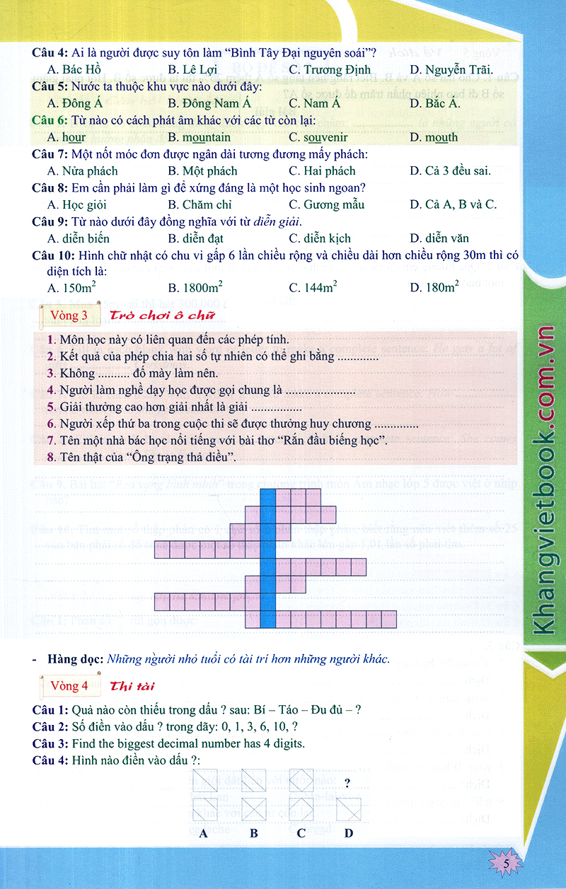 em muốn làm trạng nguyên nhỏ tuổi lớp 5 - Ảnh 5