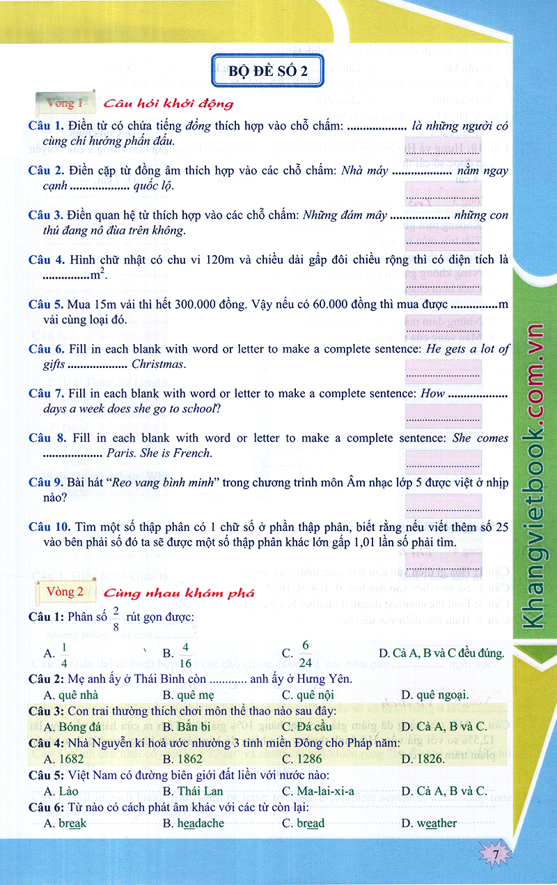 em muốn làm trạng nguyên nhỏ tuổi lớp 5 - Ảnh 7