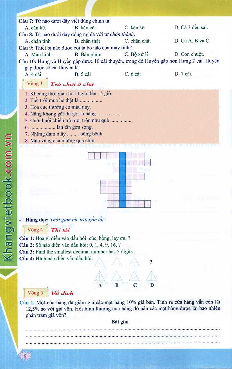 em muốn làm trạng nguyên nhỏ tuổi lớp 5 - Ảnh 8