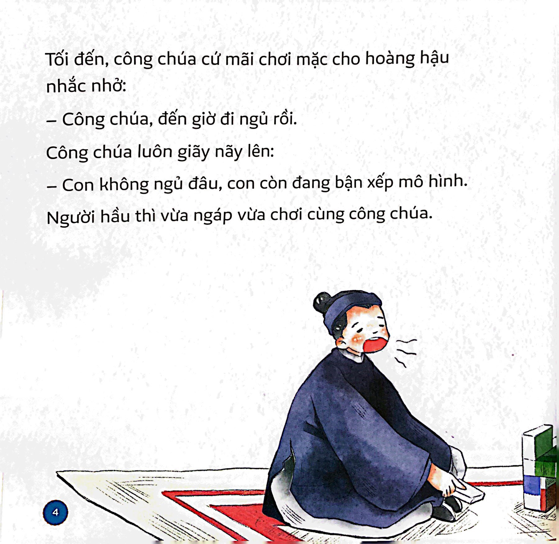 em rèn thói quen tốt - tiên vui vẻ và công chúa không chịu đi ngủ sớm - Ảnh 5