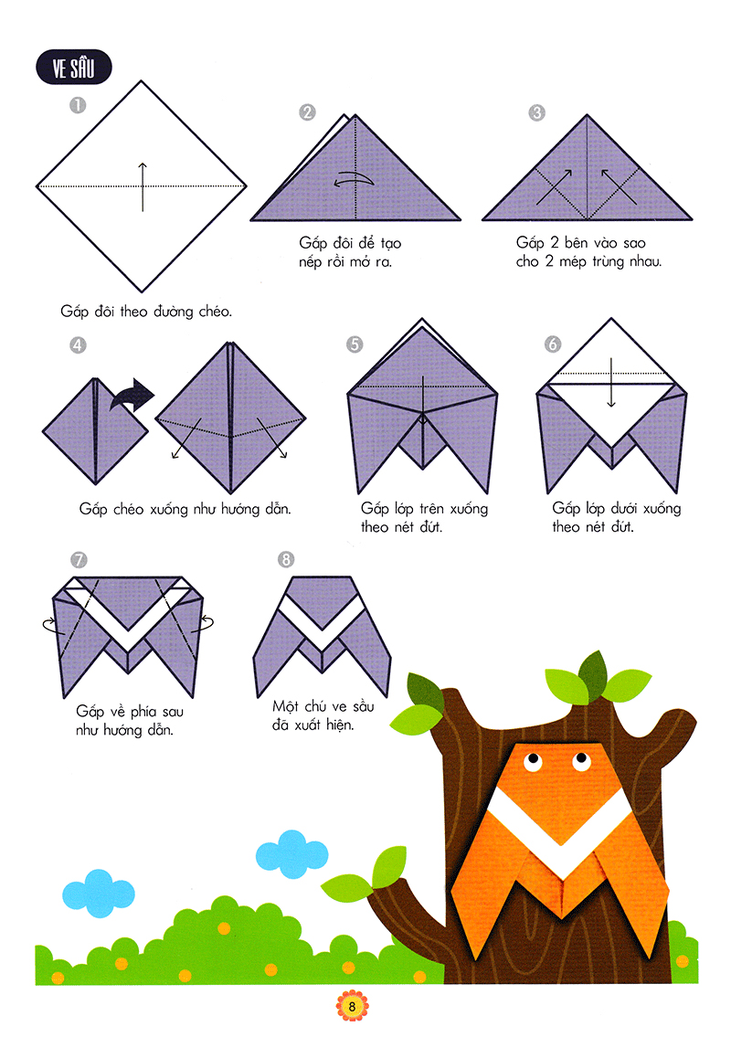 em tập gấp hình 3-4 tuổi - nâng cao (tái bản 2018) - Ảnh 10