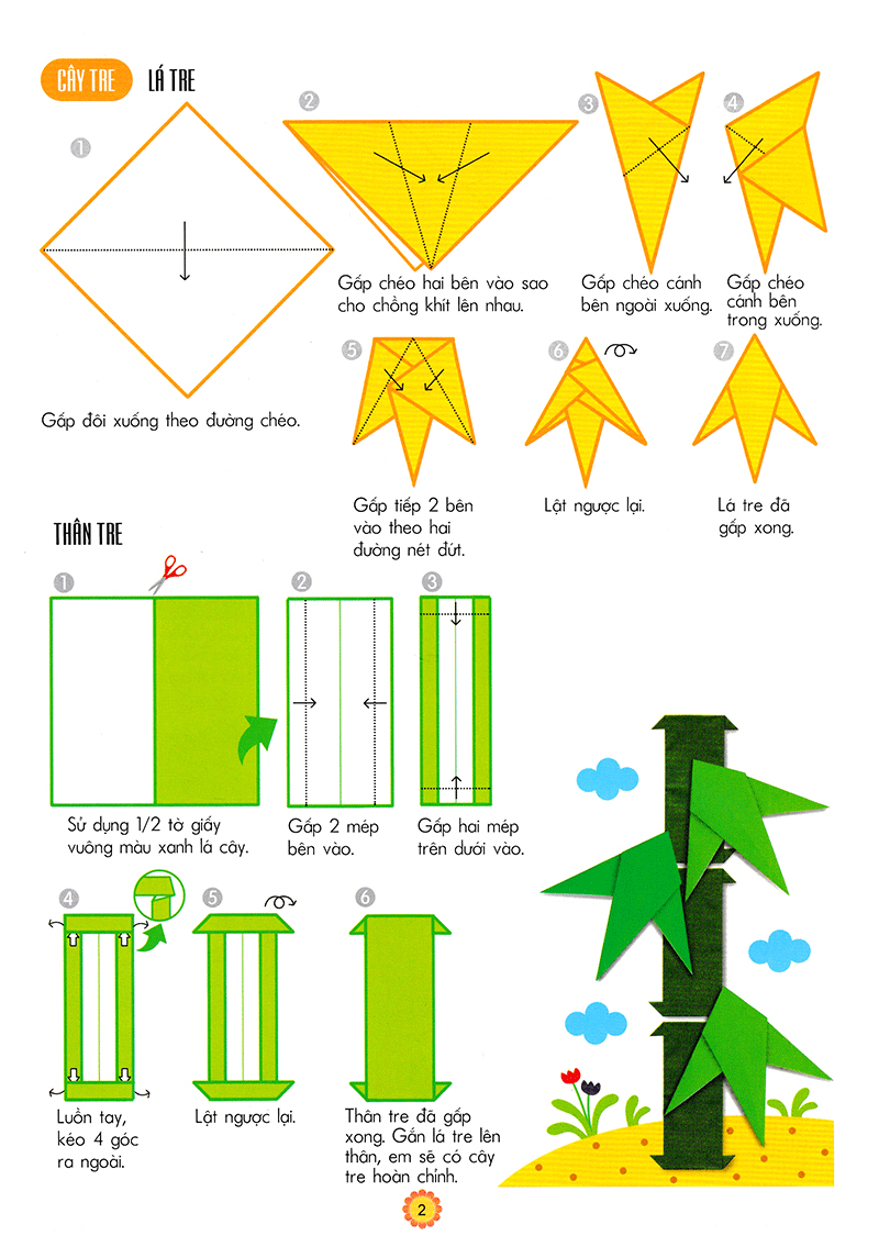 em tập gấp hình 3-4 tuổi - nâng cao (tái bản 2018) - Ảnh 4