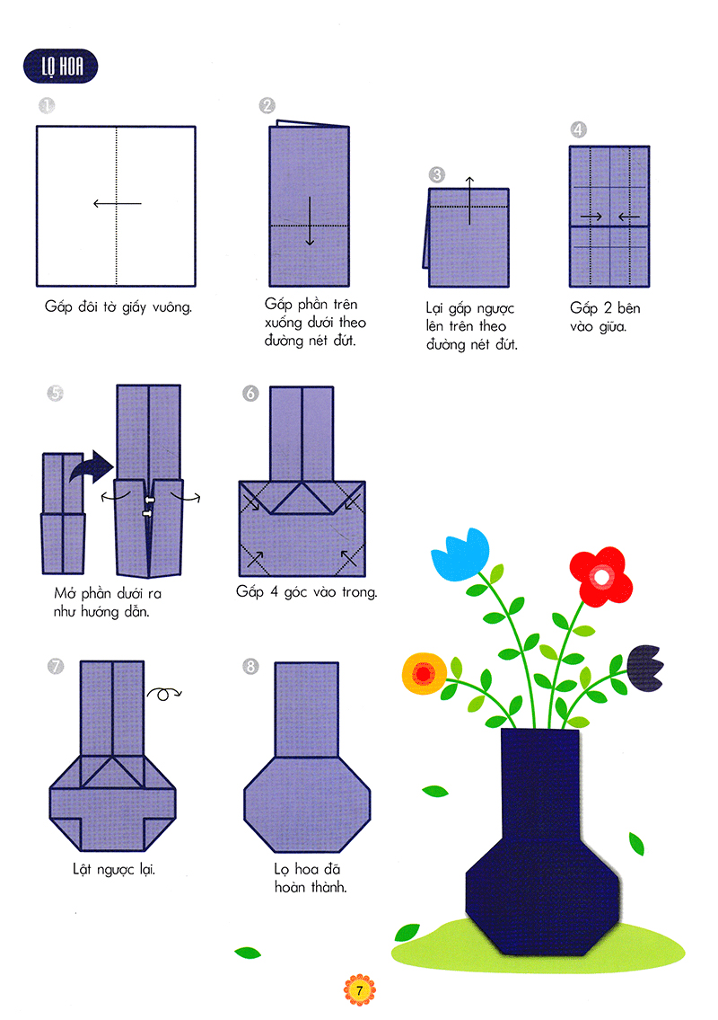 em tập gấp hình 3-4 tuổi - nâng cao (tái bản 2018) - Ảnh 9