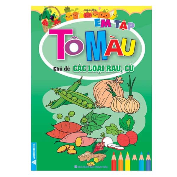 em tập tô màu - chủ đề các loại rau, củ - Ảnh 2
