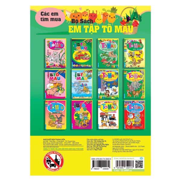 em tập tô màu - chủ đề các loại rau, củ - Ảnh 3