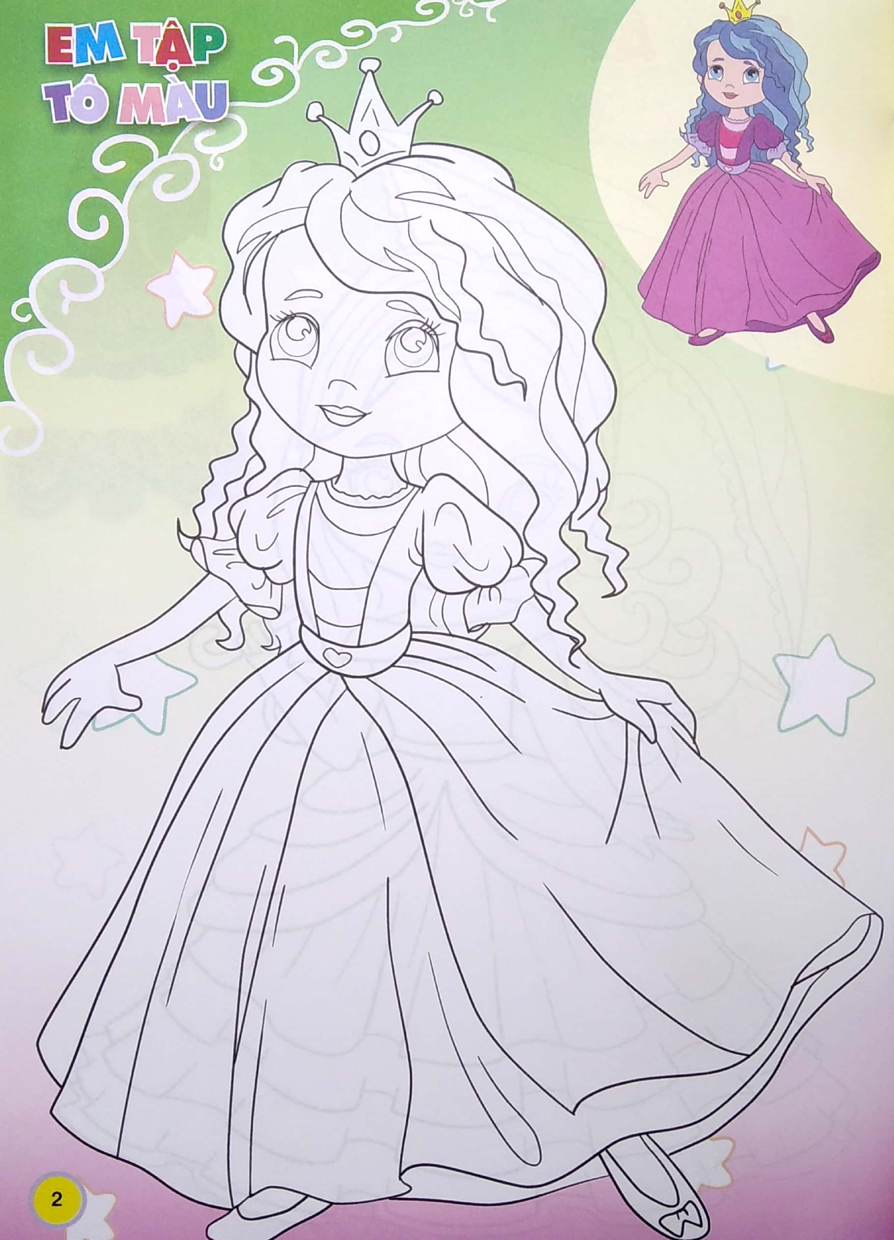em tập tô màu - chủ đề công chúa diễm lệ - Ảnh 4