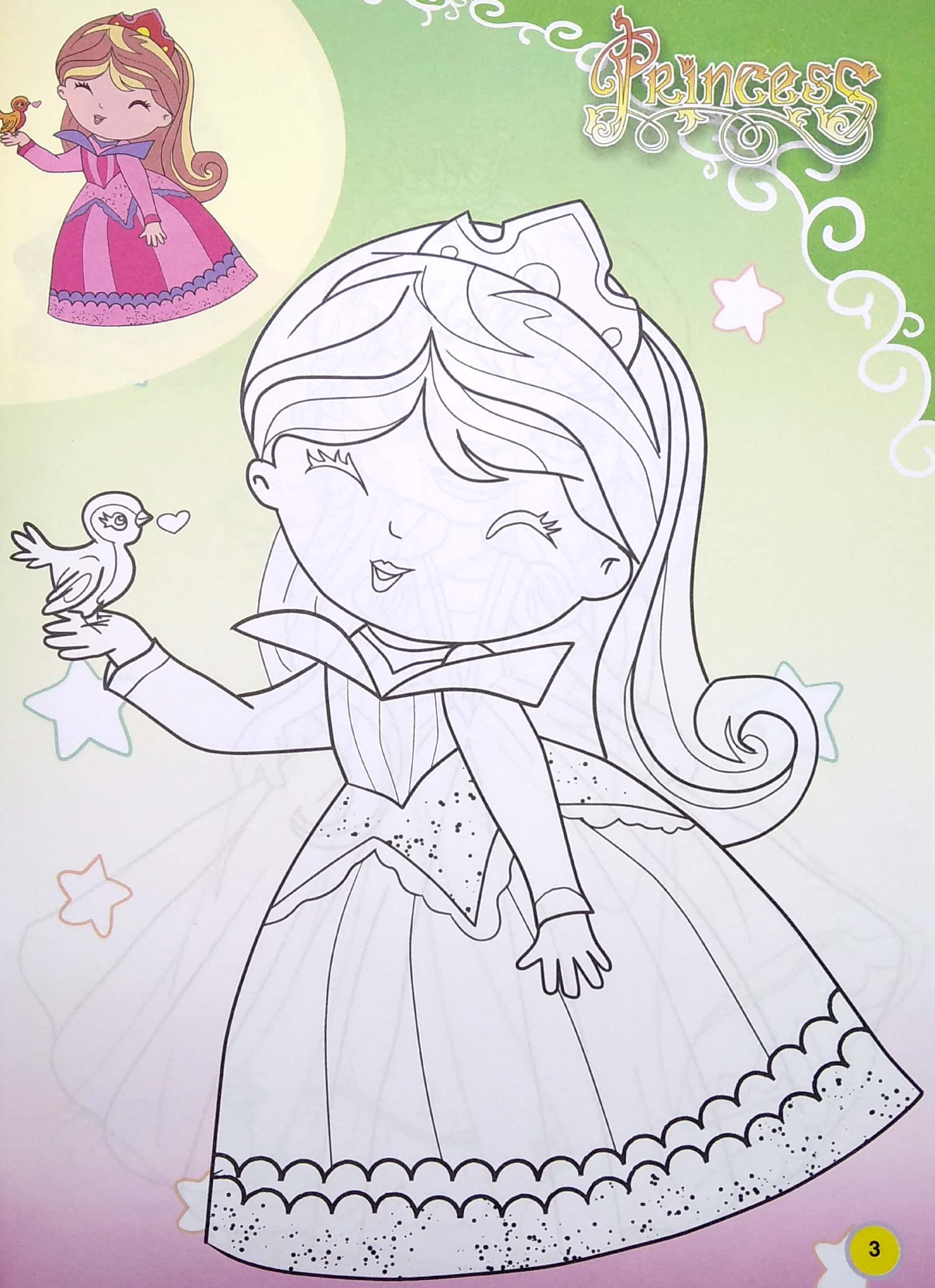 em tập tô màu - chủ đề công chúa diễm lệ - Ảnh 5