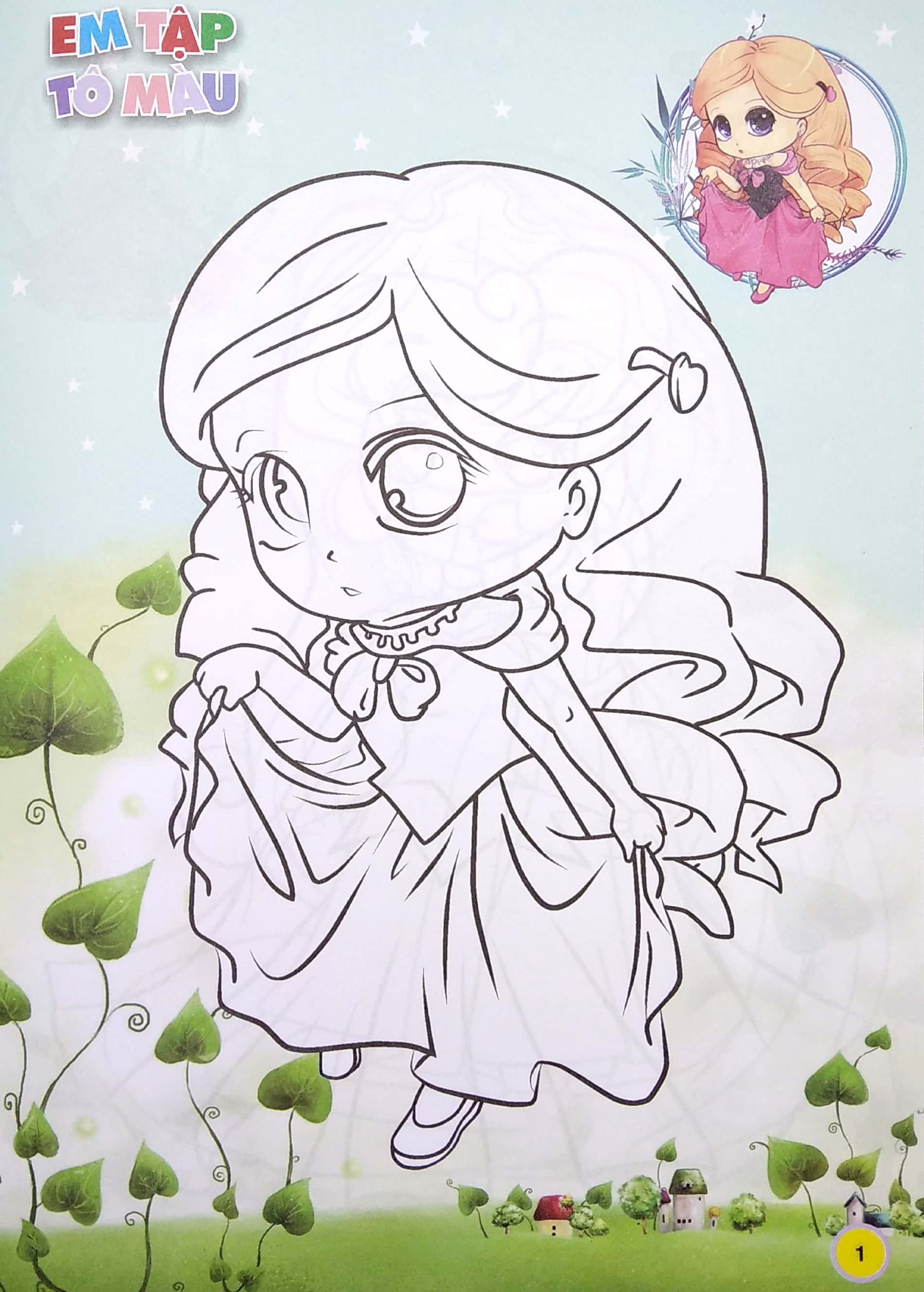 em tập tô màu - chủ đề công chúa thần tiên - Ảnh 3