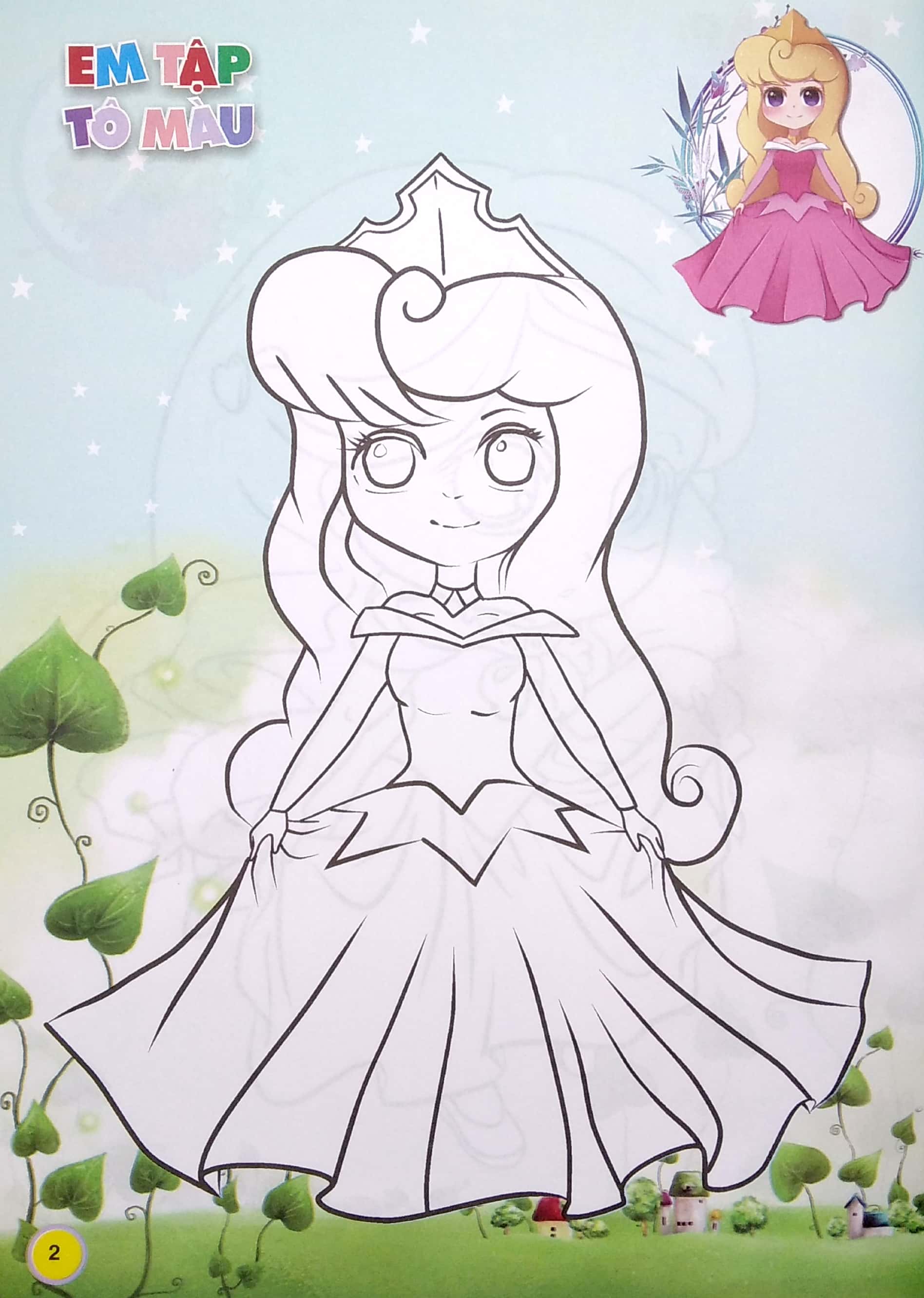 em tập tô màu - chủ đề công chúa thần tiên - Ảnh 4