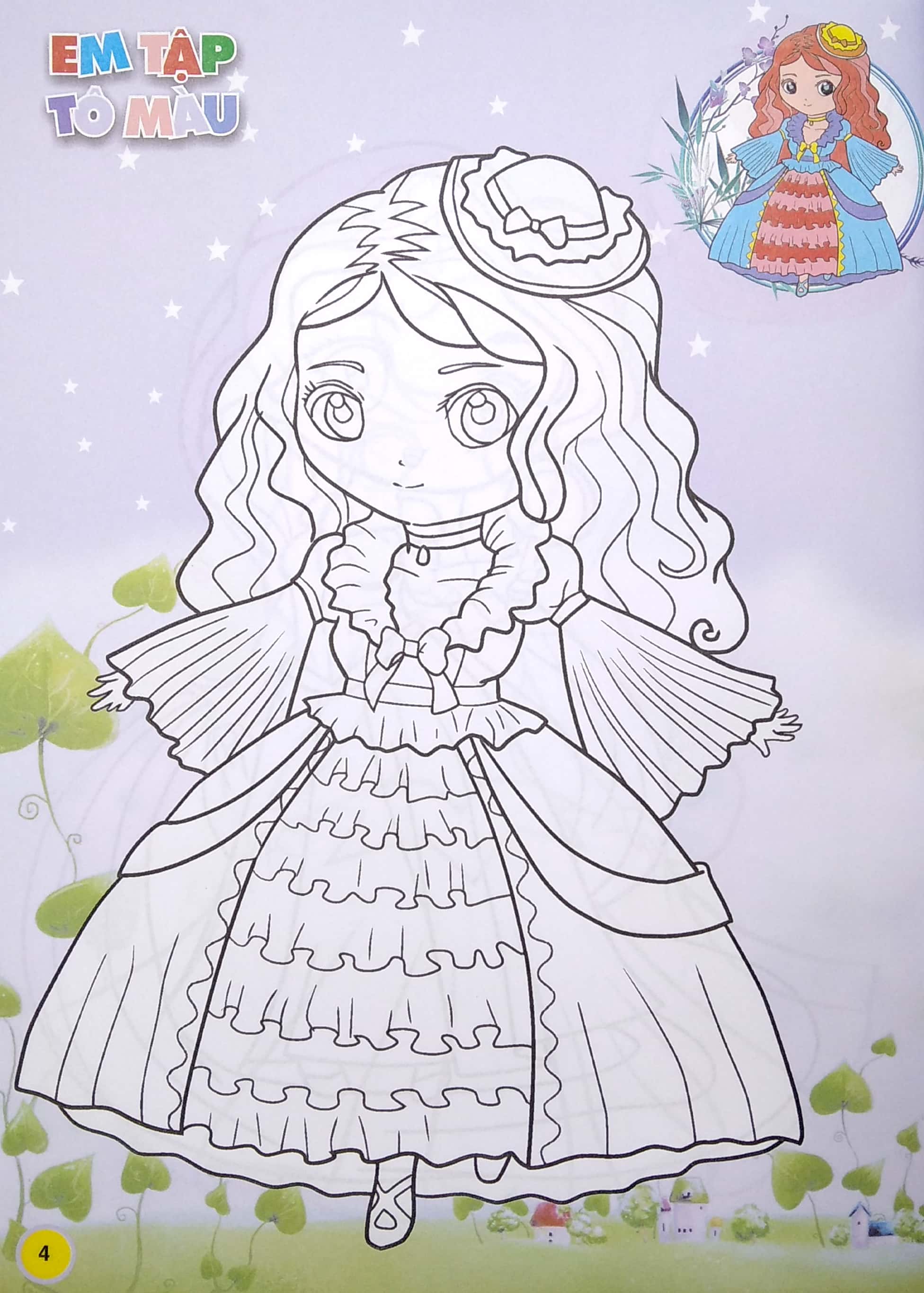 em tập tô màu - chủ đề công chúa thần tiên - Ảnh 6