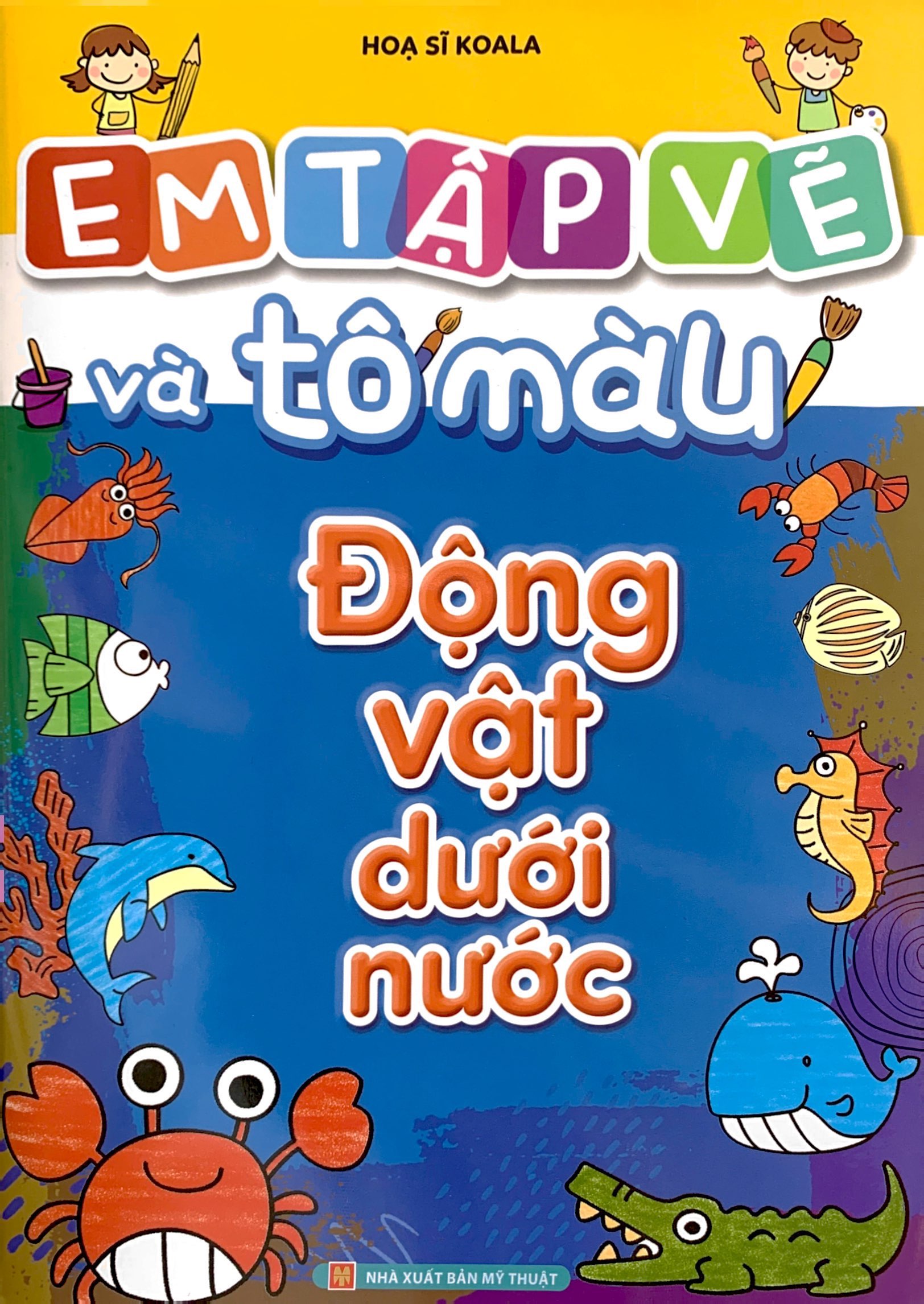 em tập vẽ và tô màu - động vật dưới nước - Ảnh 2