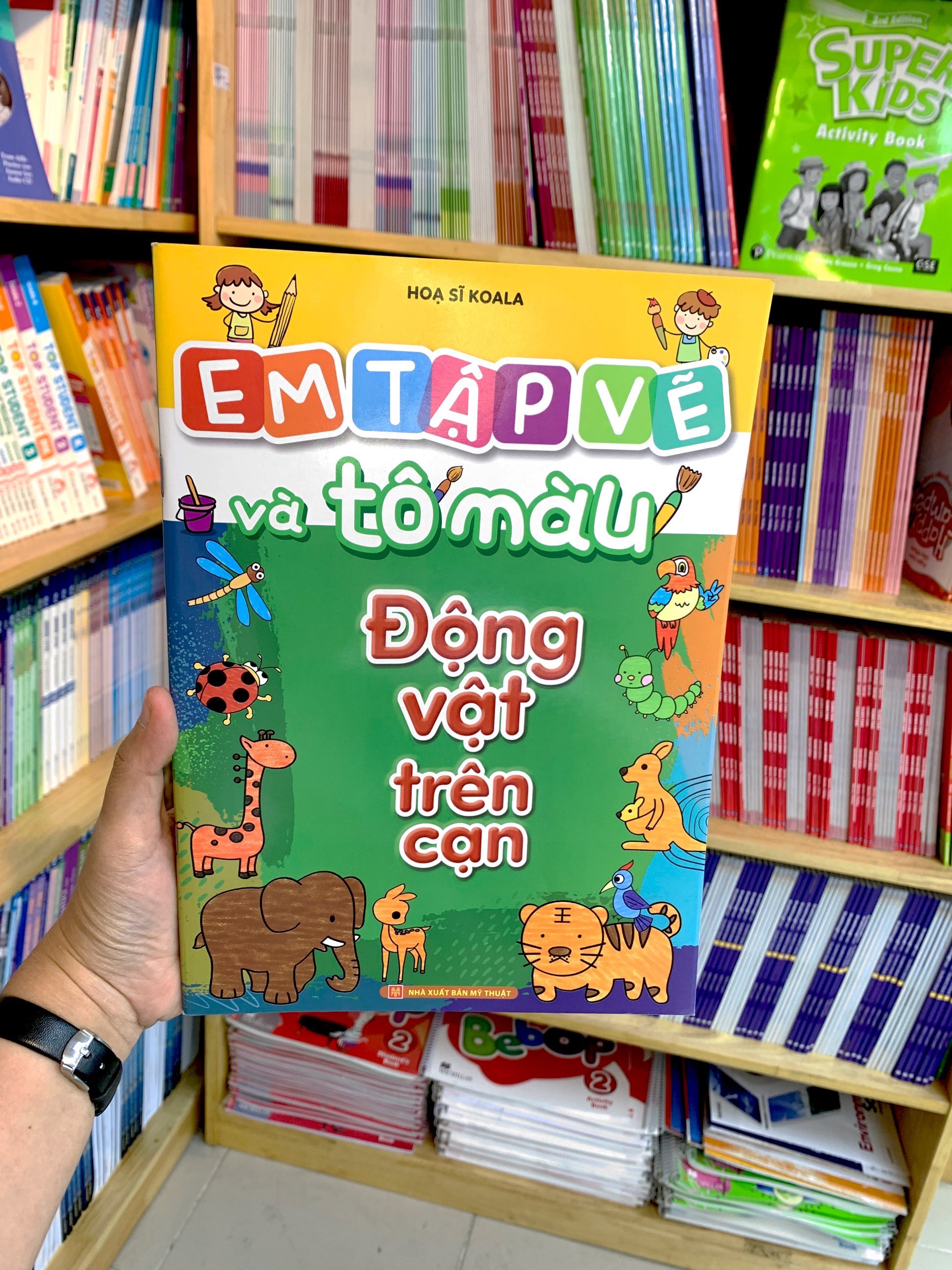 em tập vẽ và tô màu - động vật trên cạn - Ảnh 8