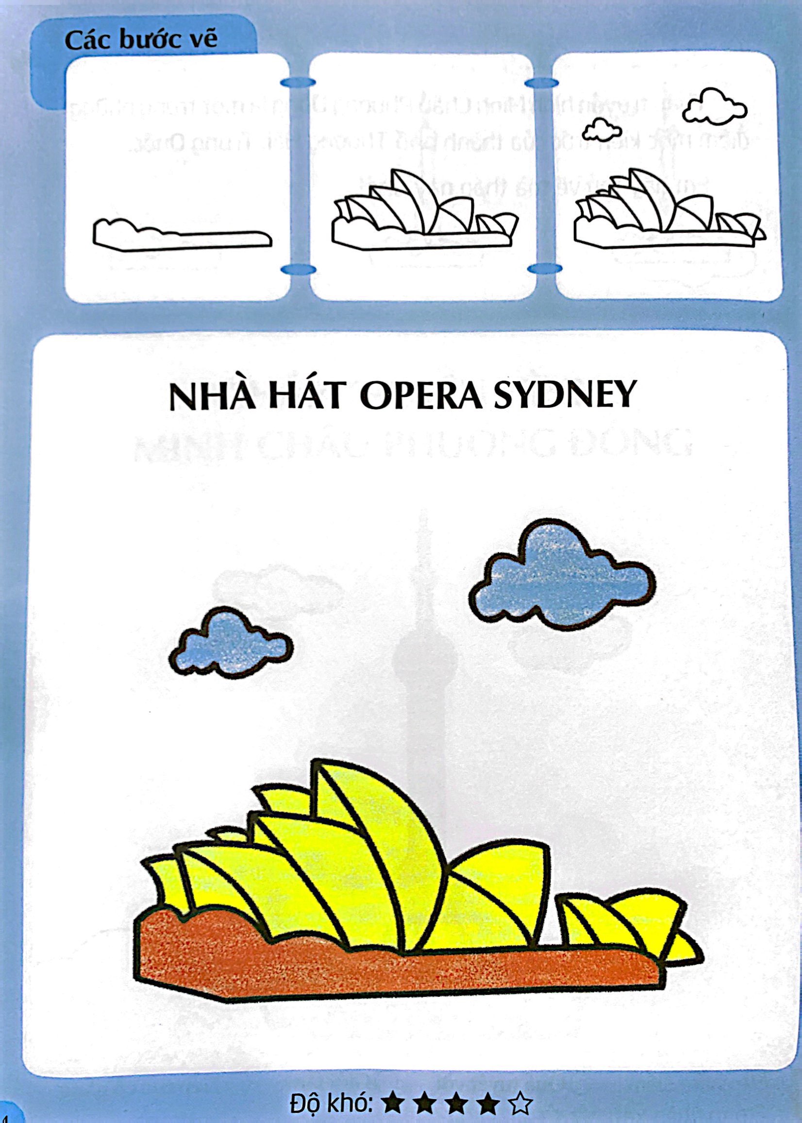 em tập vẽ và tô màu - phong cảnh - Ảnh 5