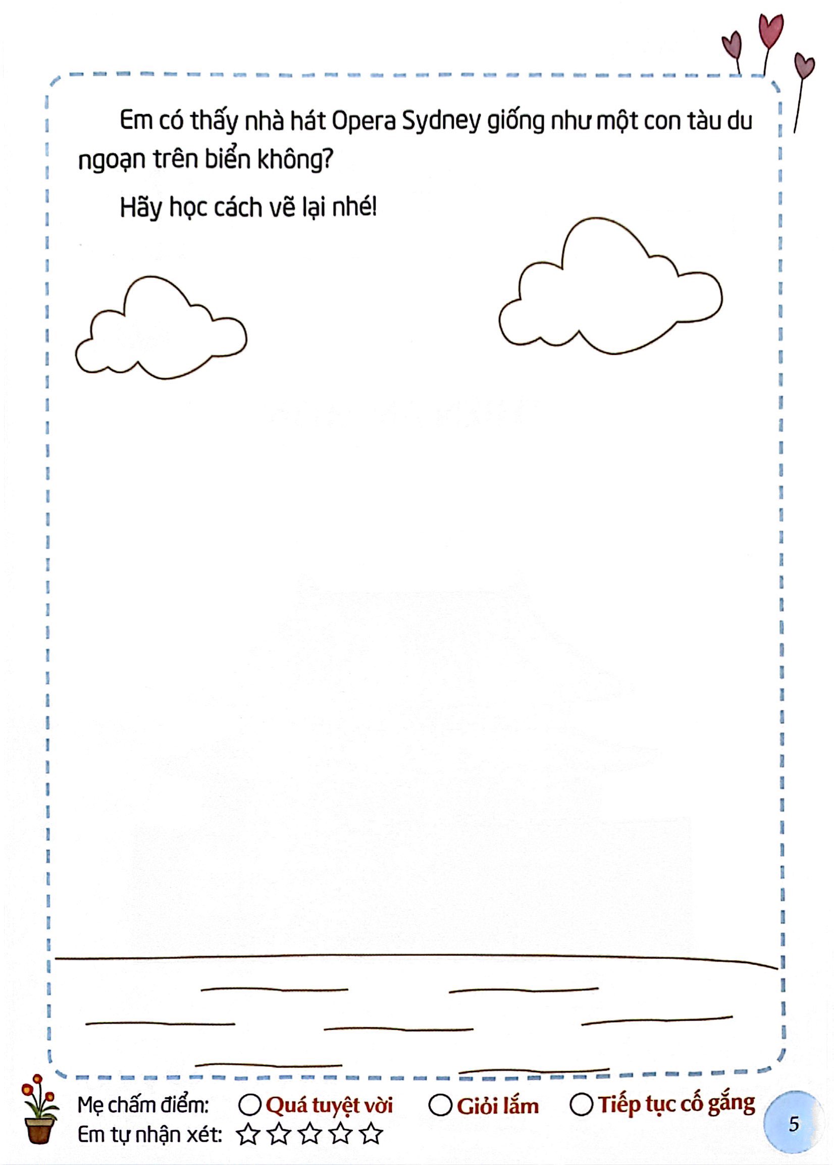 em tập vẽ và tô màu - phong cảnh - Ảnh 6