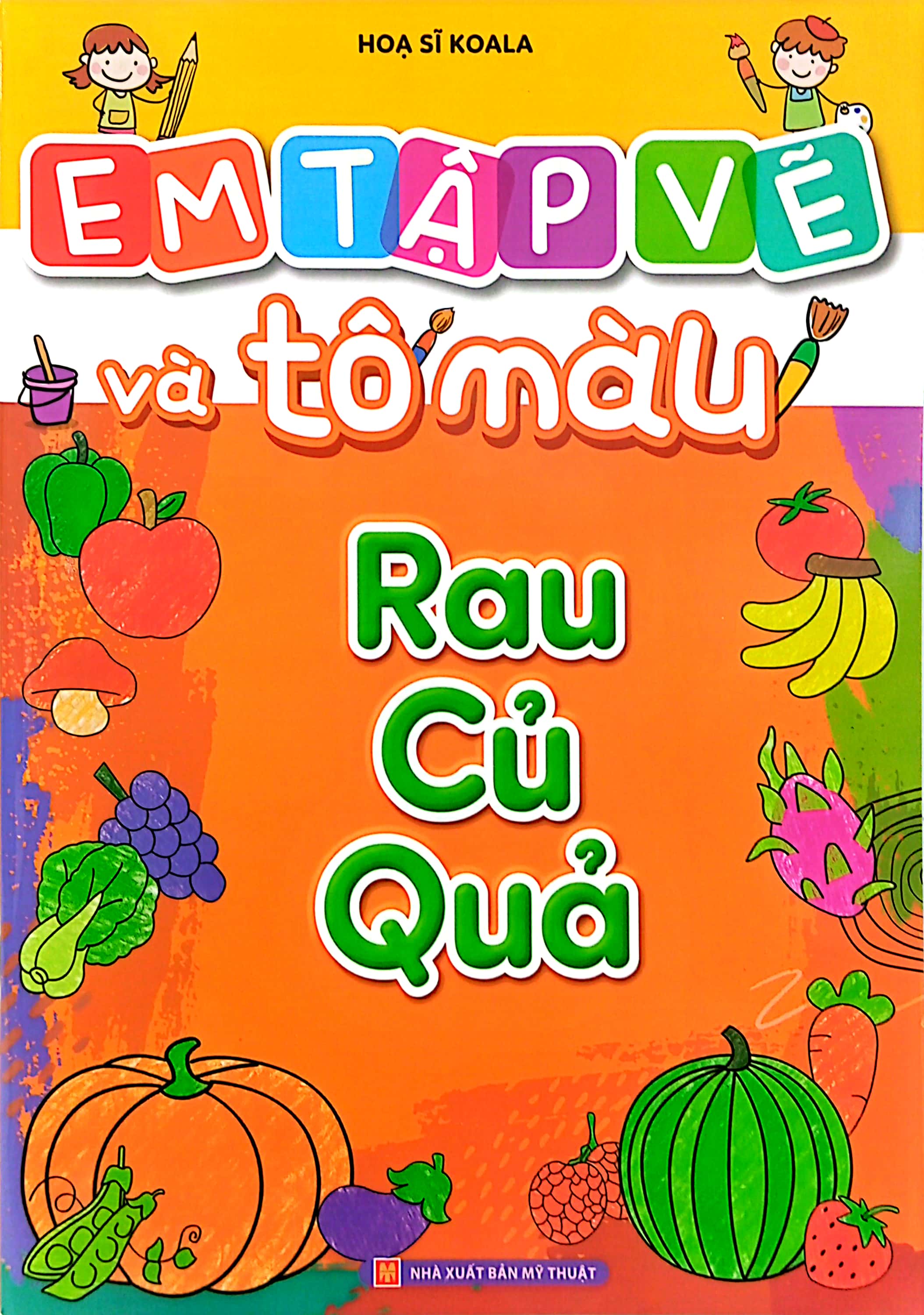 em tập vẽ và tô màu - rau củ quả - Ảnh 2