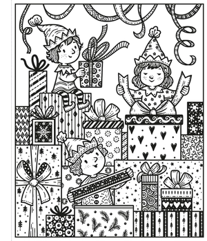 enchanted christmas magic painting book - Ảnh 3