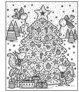 enchanted christmas magic painting book - Ảnh 5