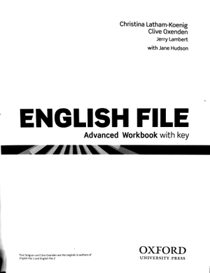 english file: advanced workbook with key 3rd edition - Ảnh 3