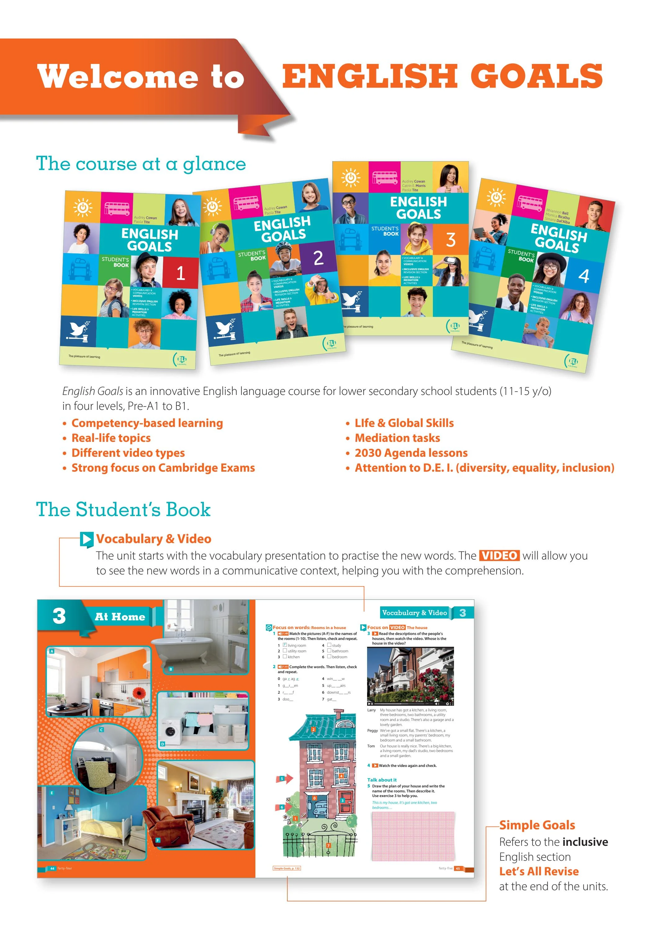 English Goals 1 - Level Pre-A1 - Student’s Book - Ảnh 3