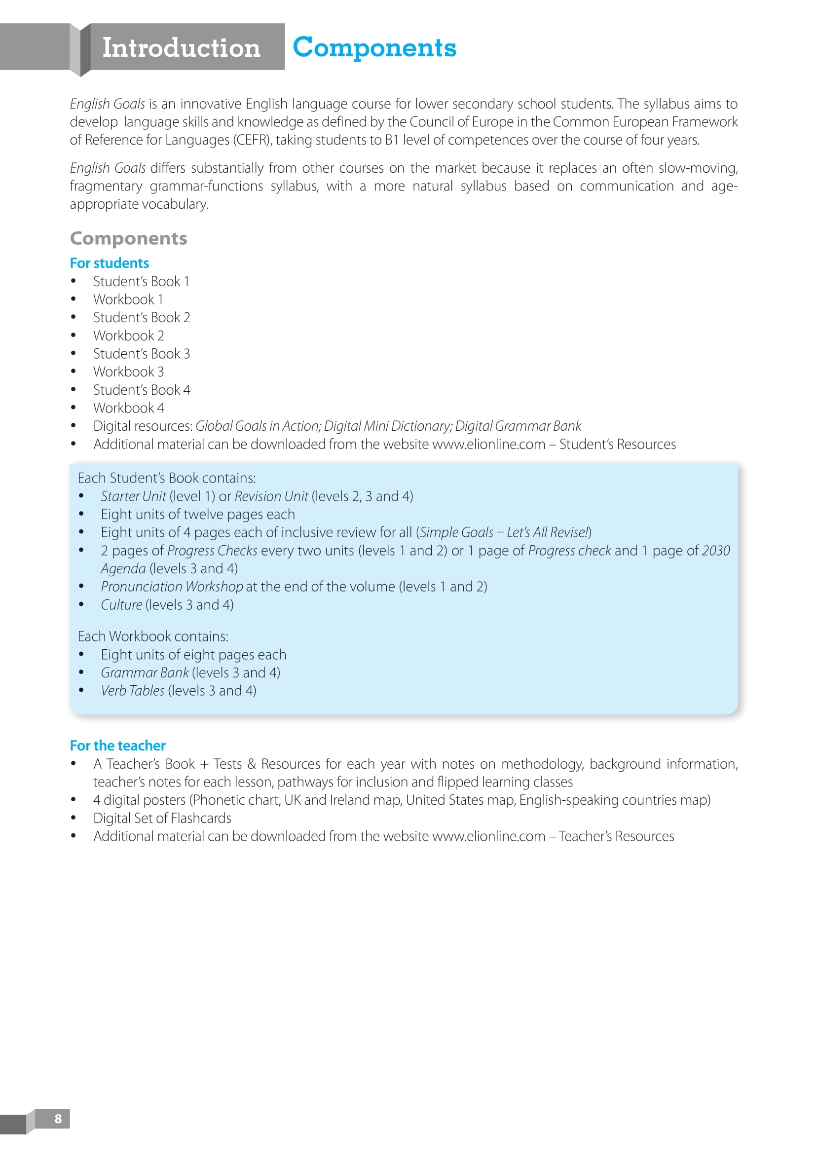 English Goals 1 - Level Pre-A1 - Teacher's Book - Ảnh 8
