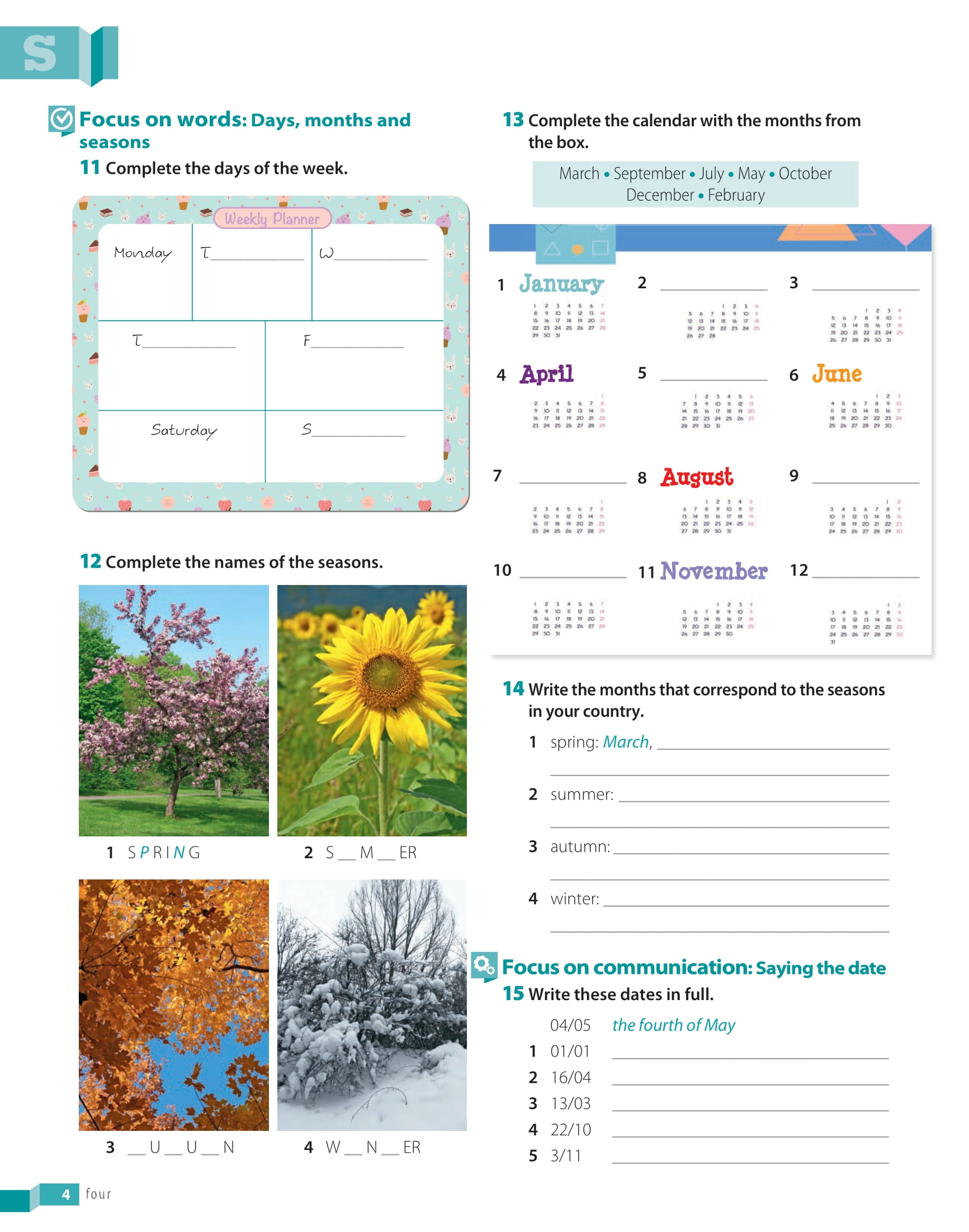 English Goals 1 - Level Pre-A1 - Workbook - Ảnh 6