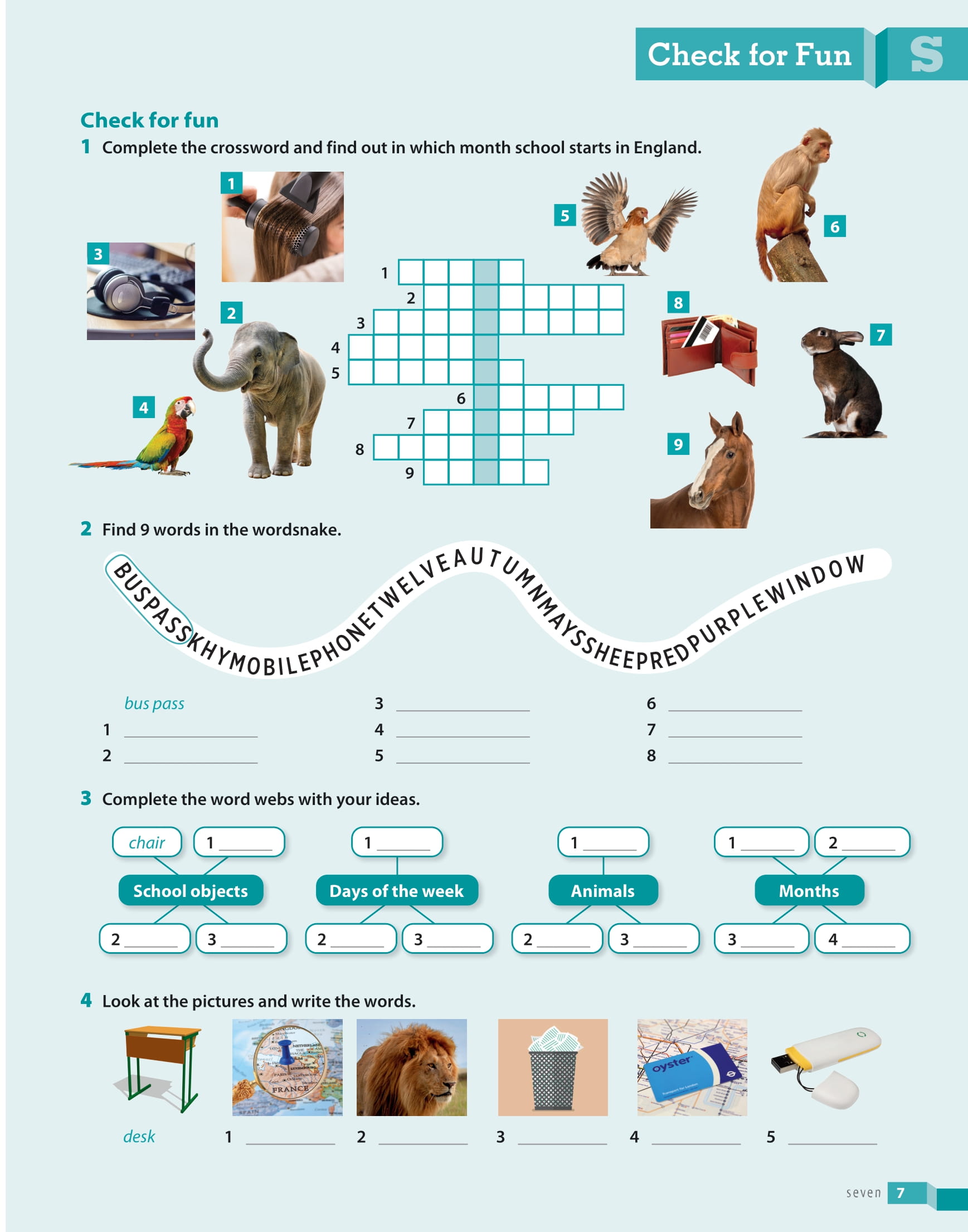 English Goals 1 - Level Pre-A1 - Workbook - Ảnh 9