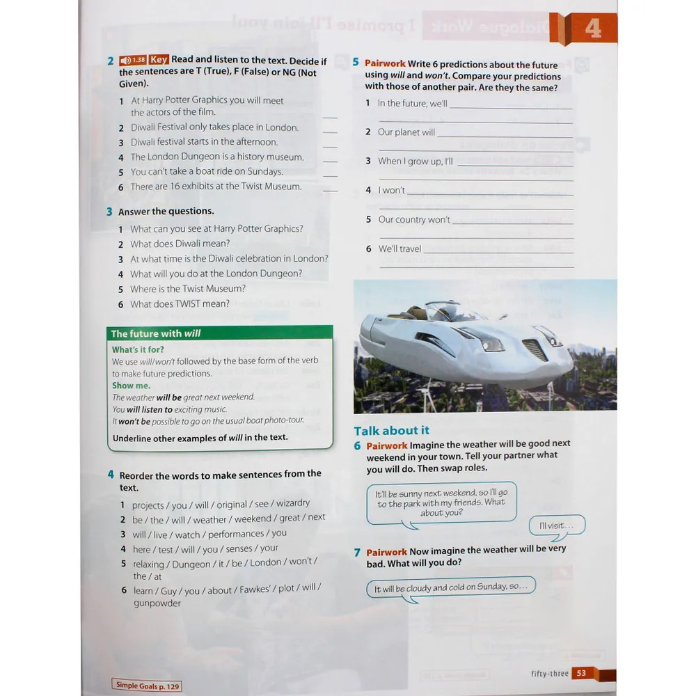 English Goals 3 - Level A2 - Student’s Book - Ảnh 7