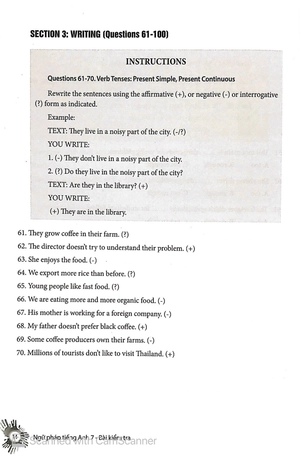 english grammar - ngữ pháp tiếng anh 7 (bài kiểm tra) - Ảnh 10