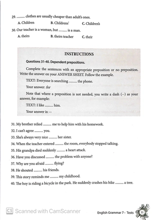 english grammar - ngữ pháp tiếng anh 7 (bài kiểm tra) - Ảnh 7