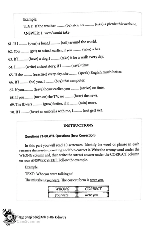 english grammar - ngữ pháp tiếng anh 8 (bài kiểm tra) - Ảnh 10