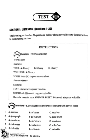 english grammar - ngữ pháp tiếng anh 8 (bài kiểm tra) - Ảnh 4