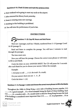 english grammar - ngữ pháp tiếng anh 8 (bài kiểm tra) - Ảnh 5