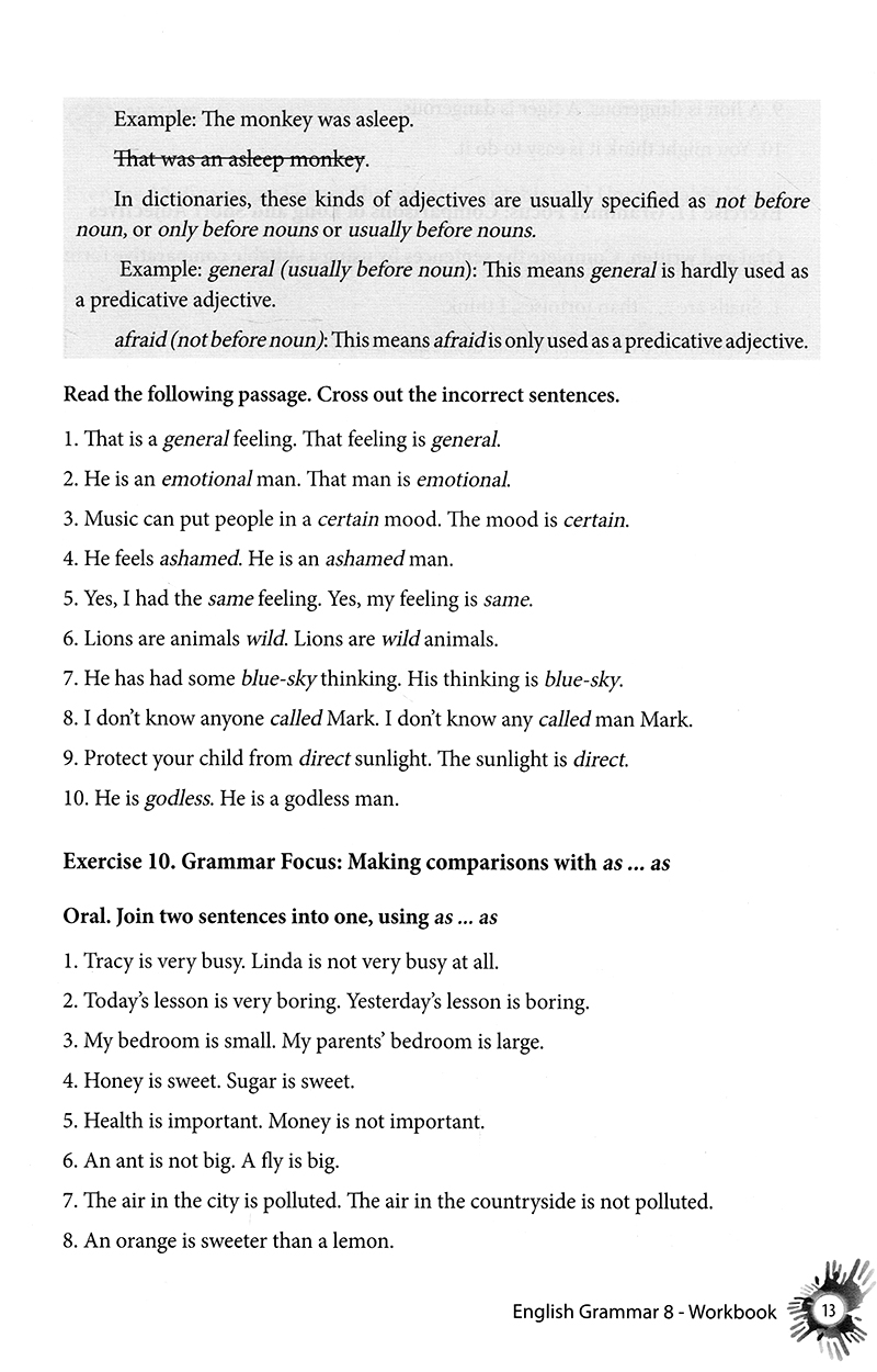 english grammar - ngữ pháp tiếng anh 8 (sách bài tập) - Ảnh 13