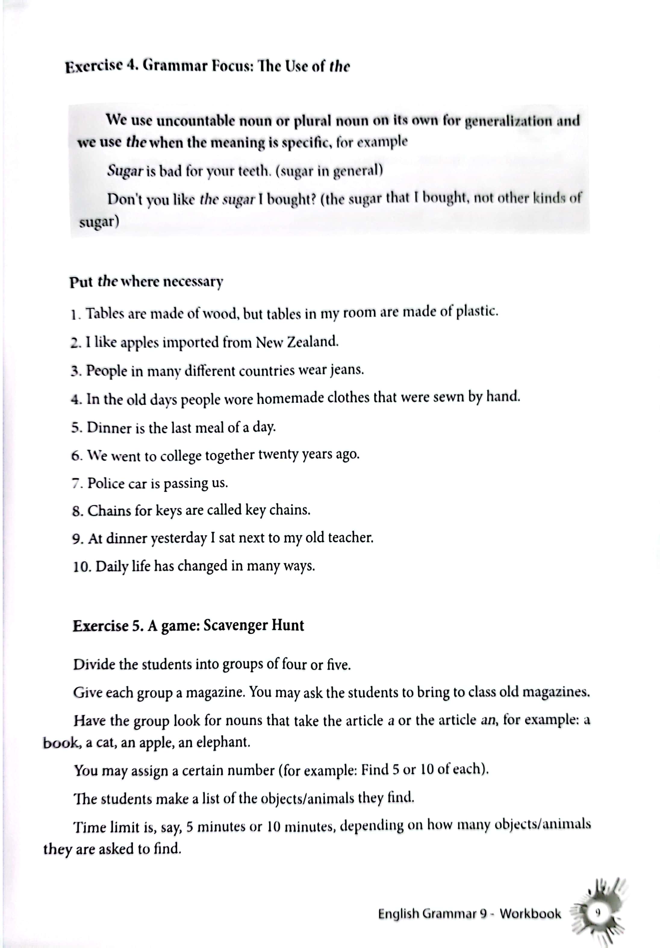 english grammar - ngữ pháp tiếng anh 9 (sách bài tập) - Ảnh 5