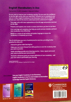 english vocabulary in use: elementary book with answers fahasa reprint edition: vocabulary reference and practice (cd-rom) - Ảnh 2