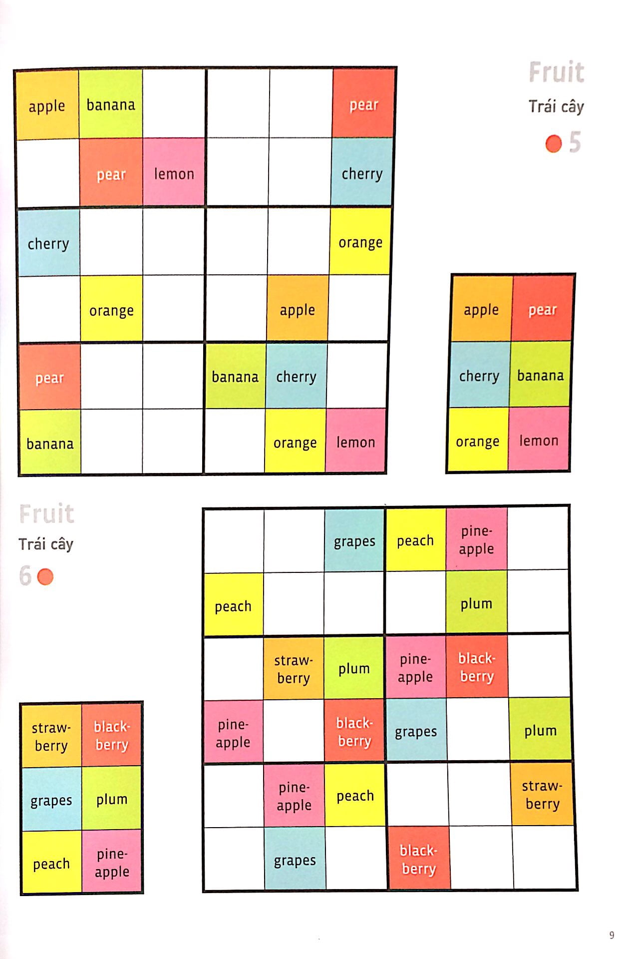 english wodoku (a1-a2) - vui học từ vựng với ô chữ sudoku - Ảnh 6