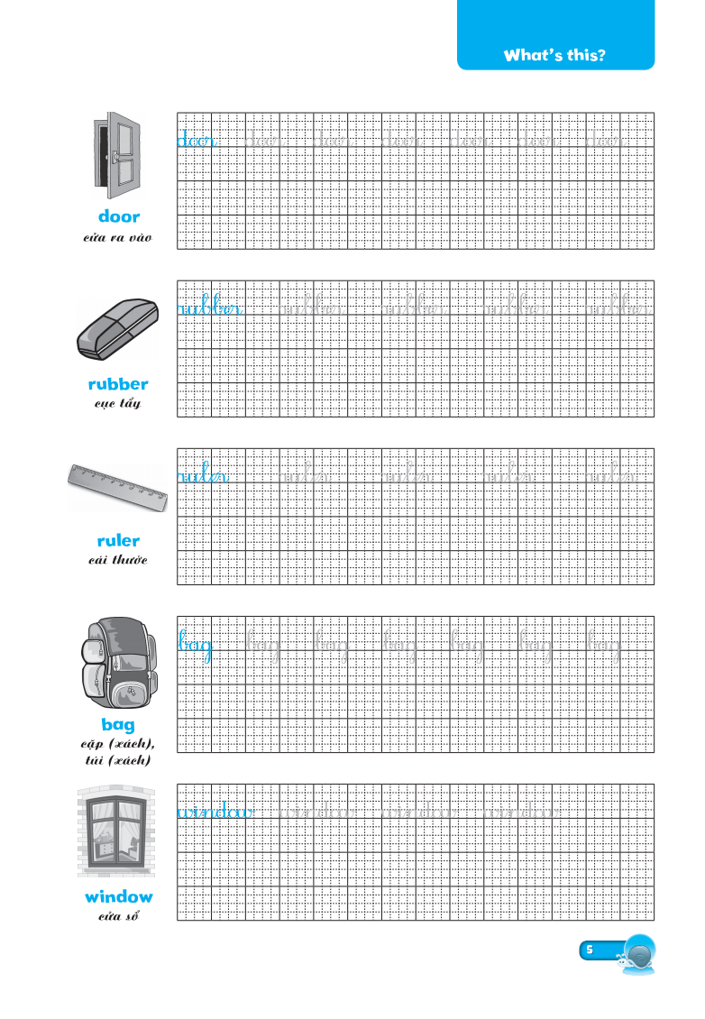 english writing family and friends 1 - luyện viết tiếng anh 1 (tái bản) - Ảnh 5