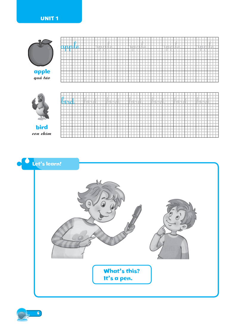 english writing family and friends 1 - luyện viết tiếng anh 1 (tái bản) - Ảnh 6