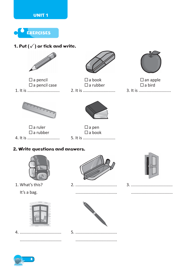 english writing family and friends 1 - luyện viết tiếng anh 1 (tái bản) - Ảnh 8