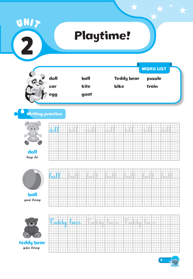 english writing family and friends 1 - luyện viết tiếng anh 1 (tái bản) - Ảnh 9